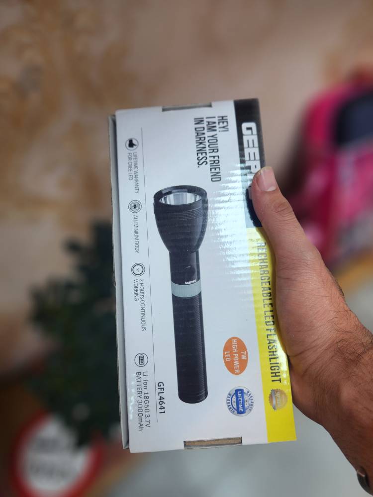 🔦 چراغ قوه دستی شارژی جیپاس مدل GFL4641